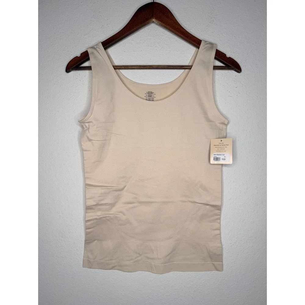 NWT Essentials by Tummy Tank Nude Seamless Shapewear Tank‎ TT5-007 Sz 1X/2X